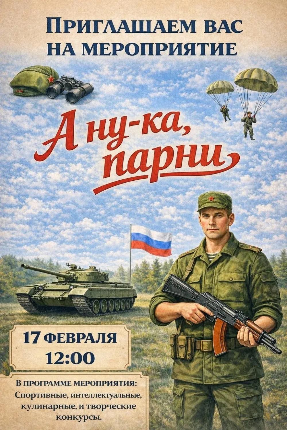 Мероприятие «А НУ-КА ПАРНИ»